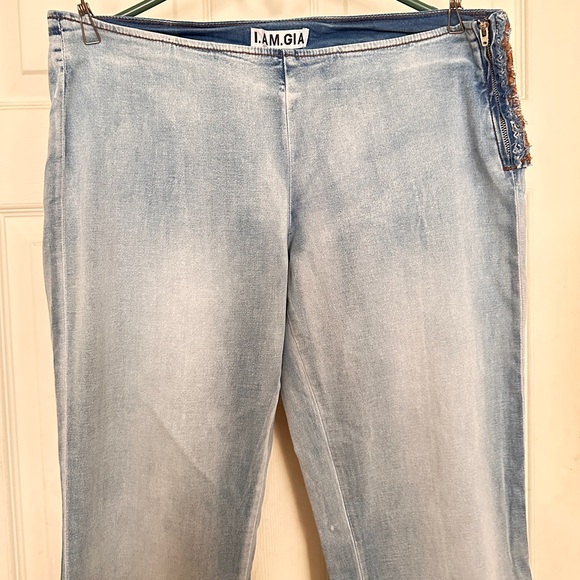 Large I.AM.GIA Flare Denim - Light Wash 34” Inseam - Picture 12 of 13